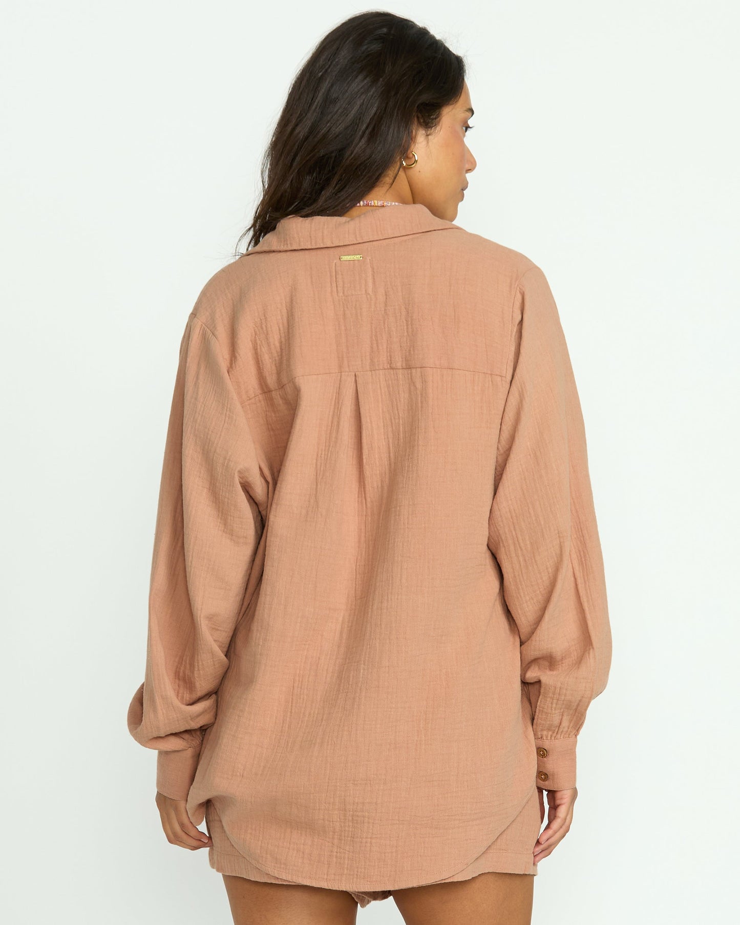 Sweet Swell Long Sleeve Shirt - Rose Brown