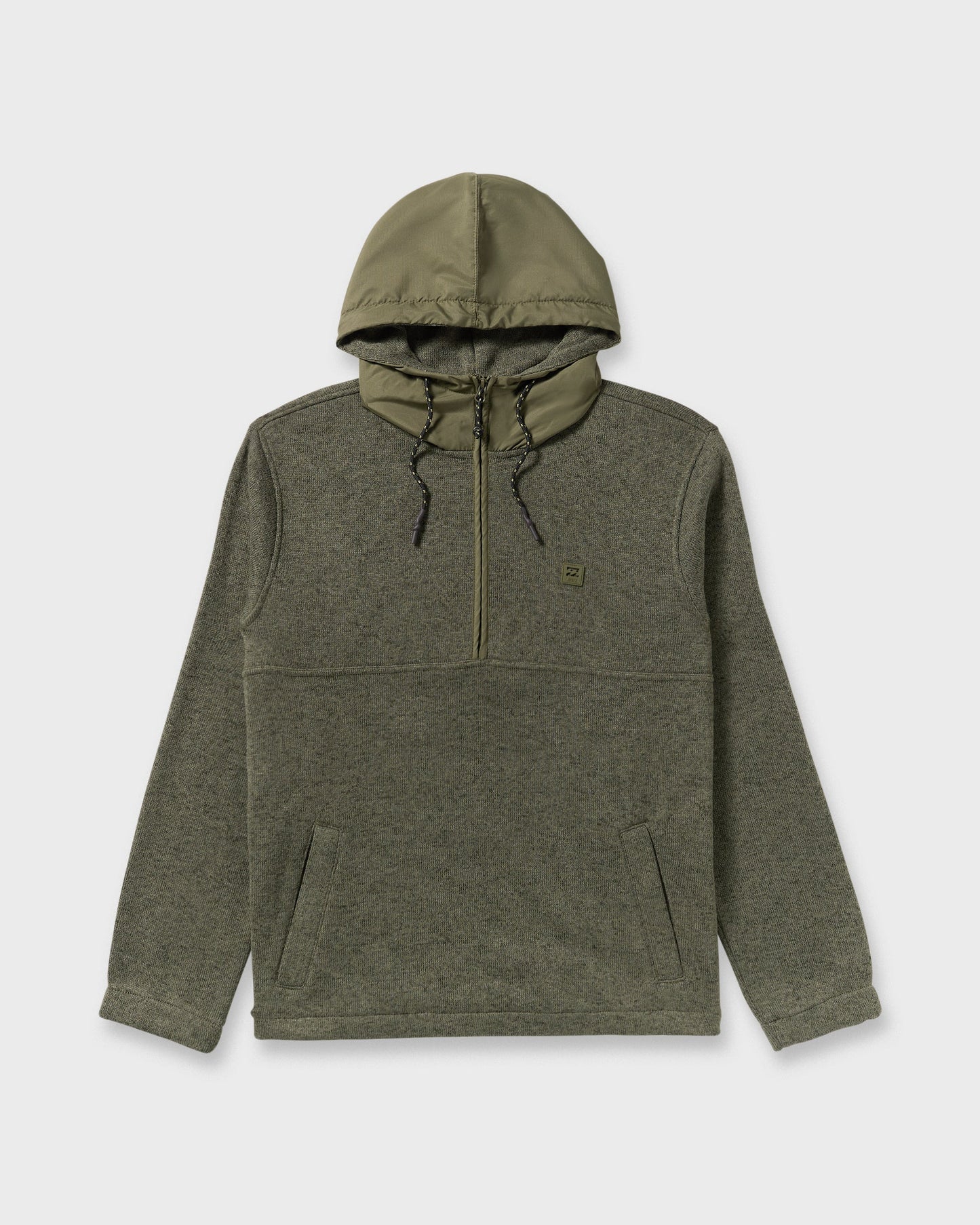 A/Div Boundary Hooded Half-Zip Pullover - Military Heather