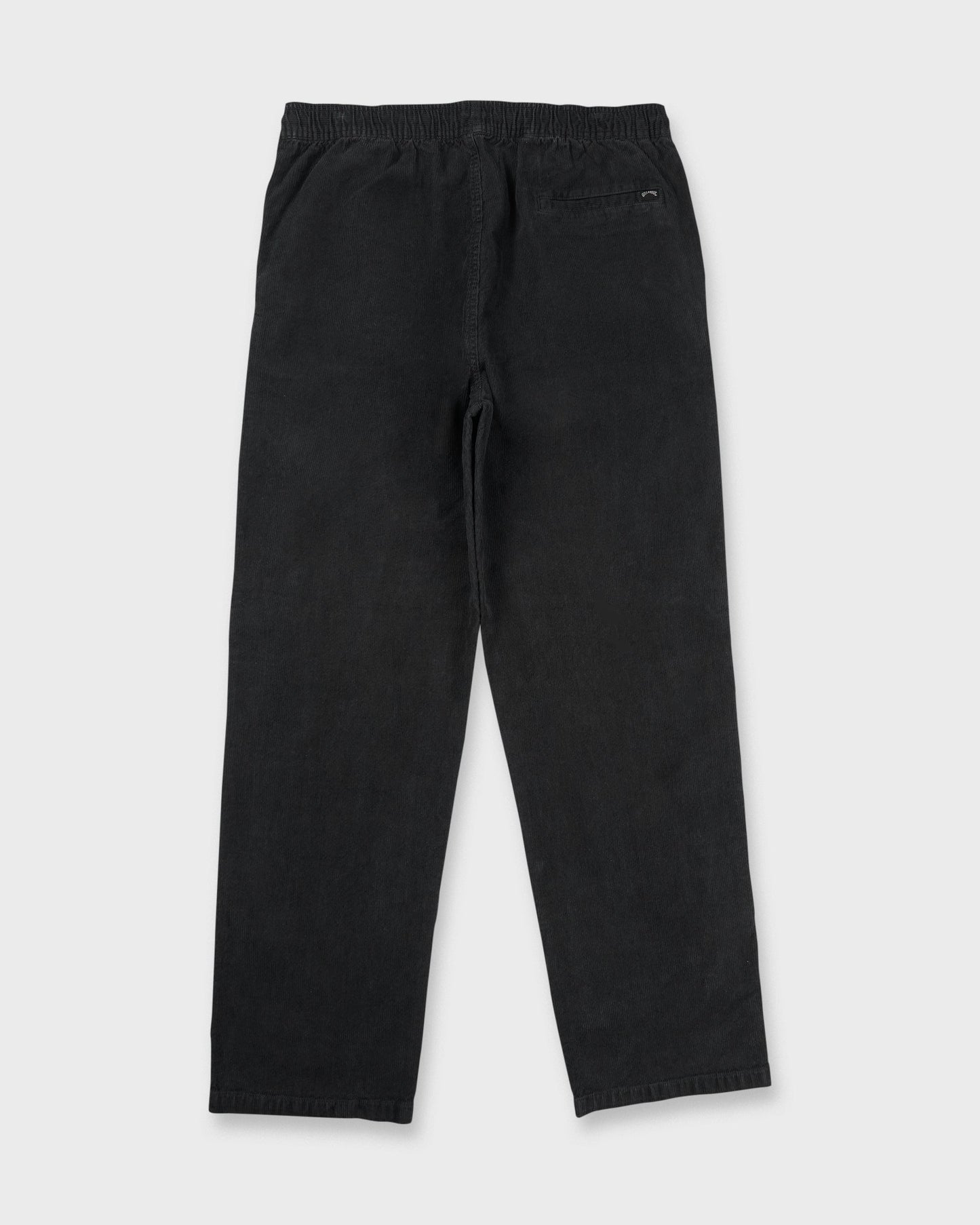 Larry Elastic Waist Corduroy Pants - Washed Black