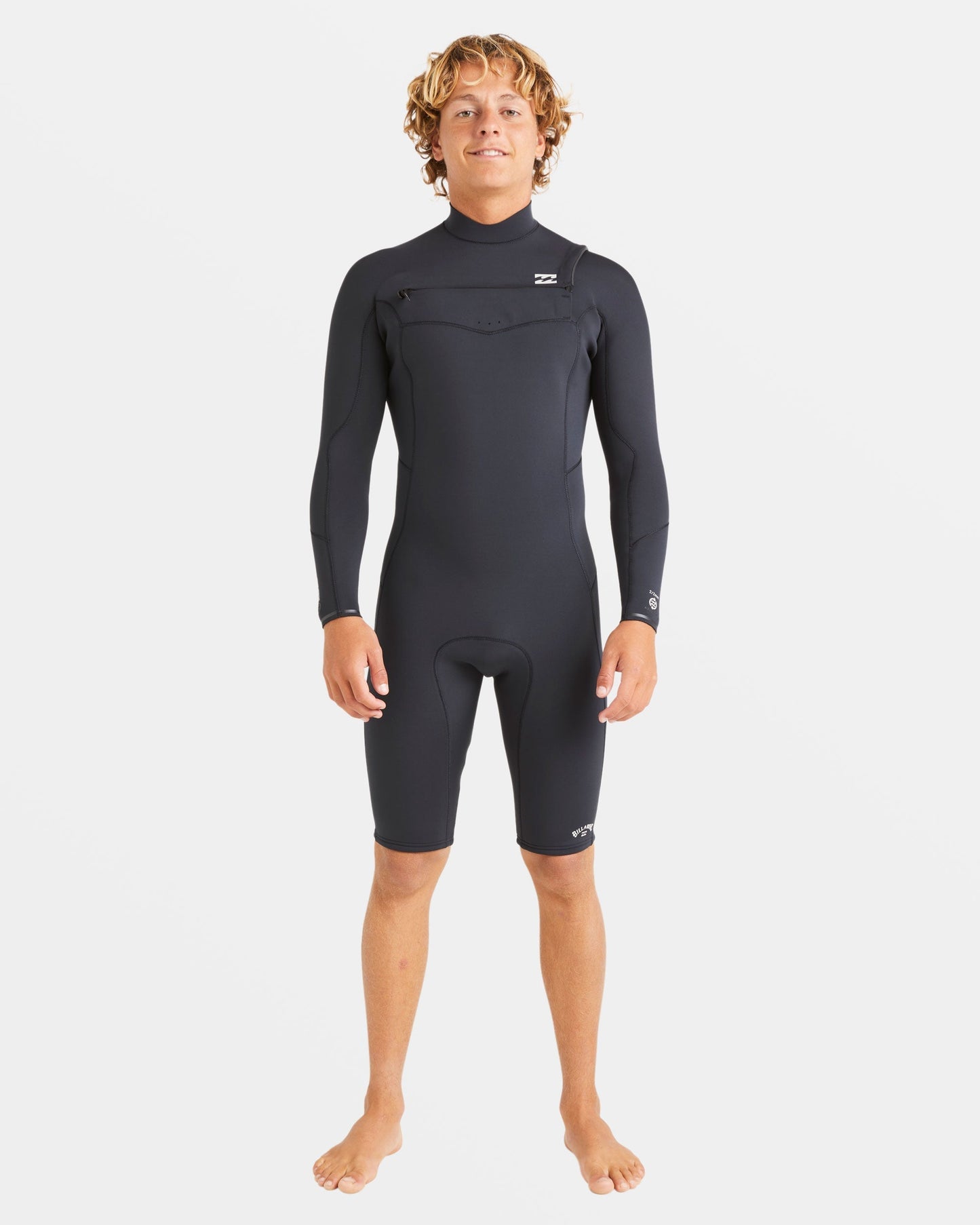 2/2mm Absolute Natural Upcycler GBS Chest Zip Long Sleeve Springsuit - Black