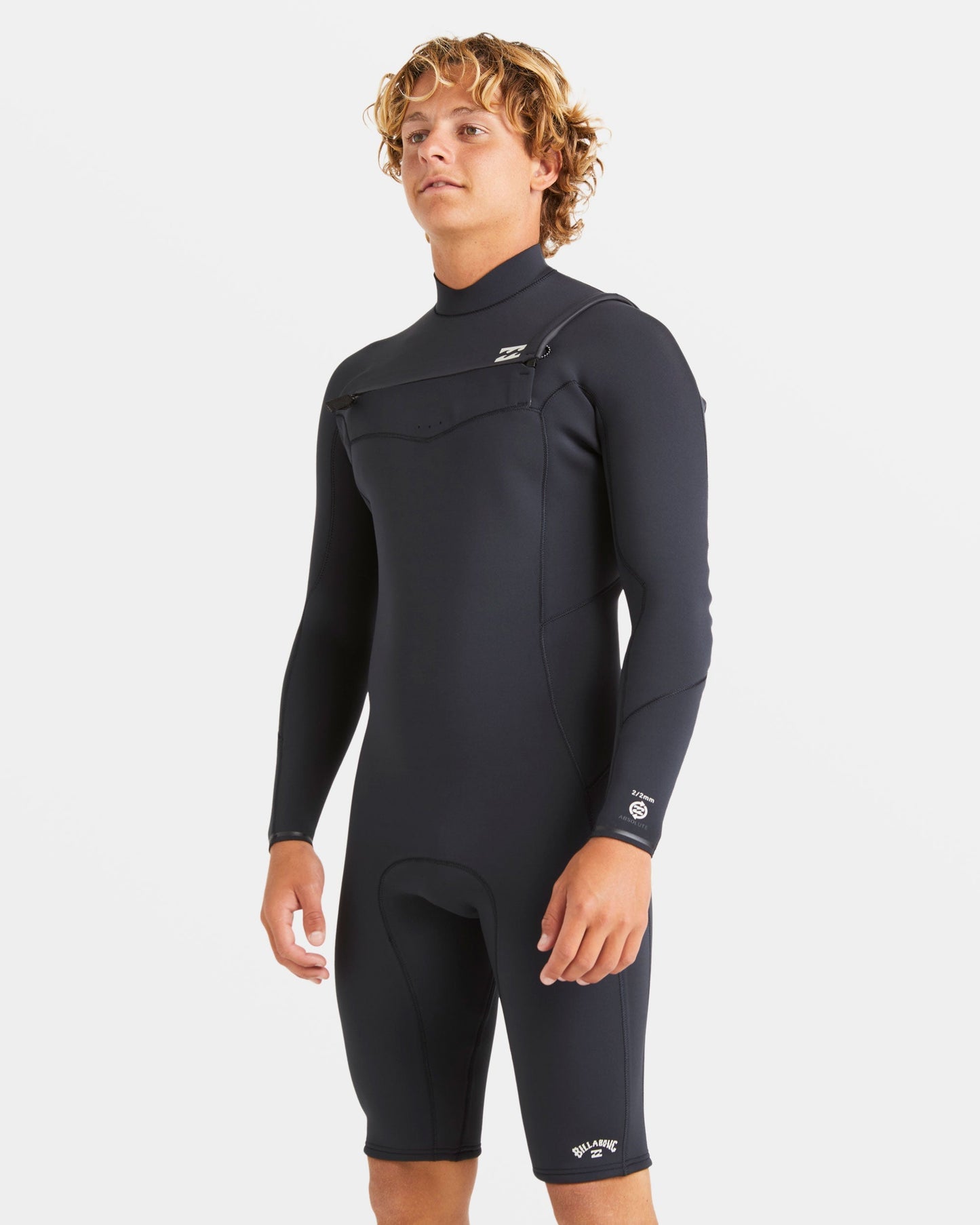 2/2mm Absolute Natural Upcycler GBS Chest Zip Long Sleeve Springsuit - Black
