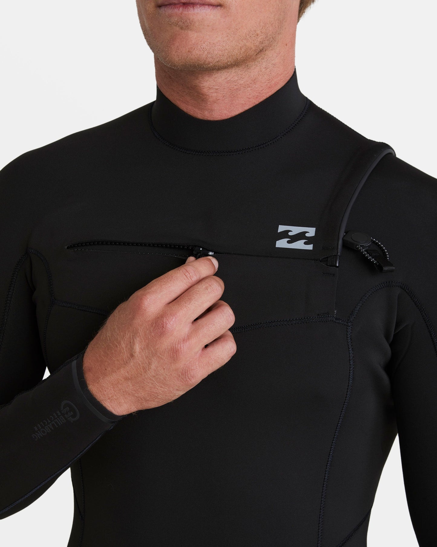 2/2mm Revolution Natural Upcycler GBS Chest Zip Long Sleeve Springsuit - Black