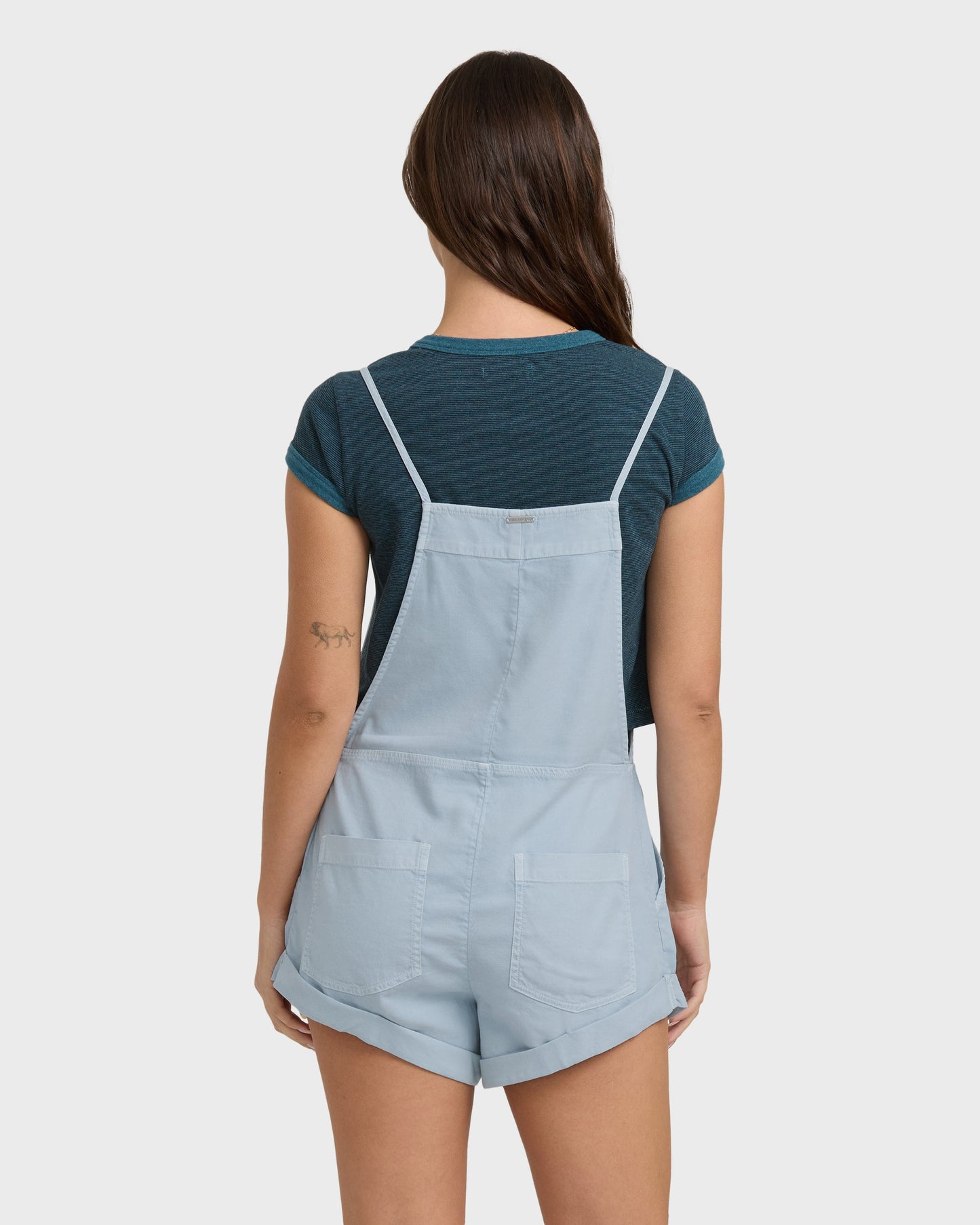 Wild Pursuit Romper - Washed Chambray