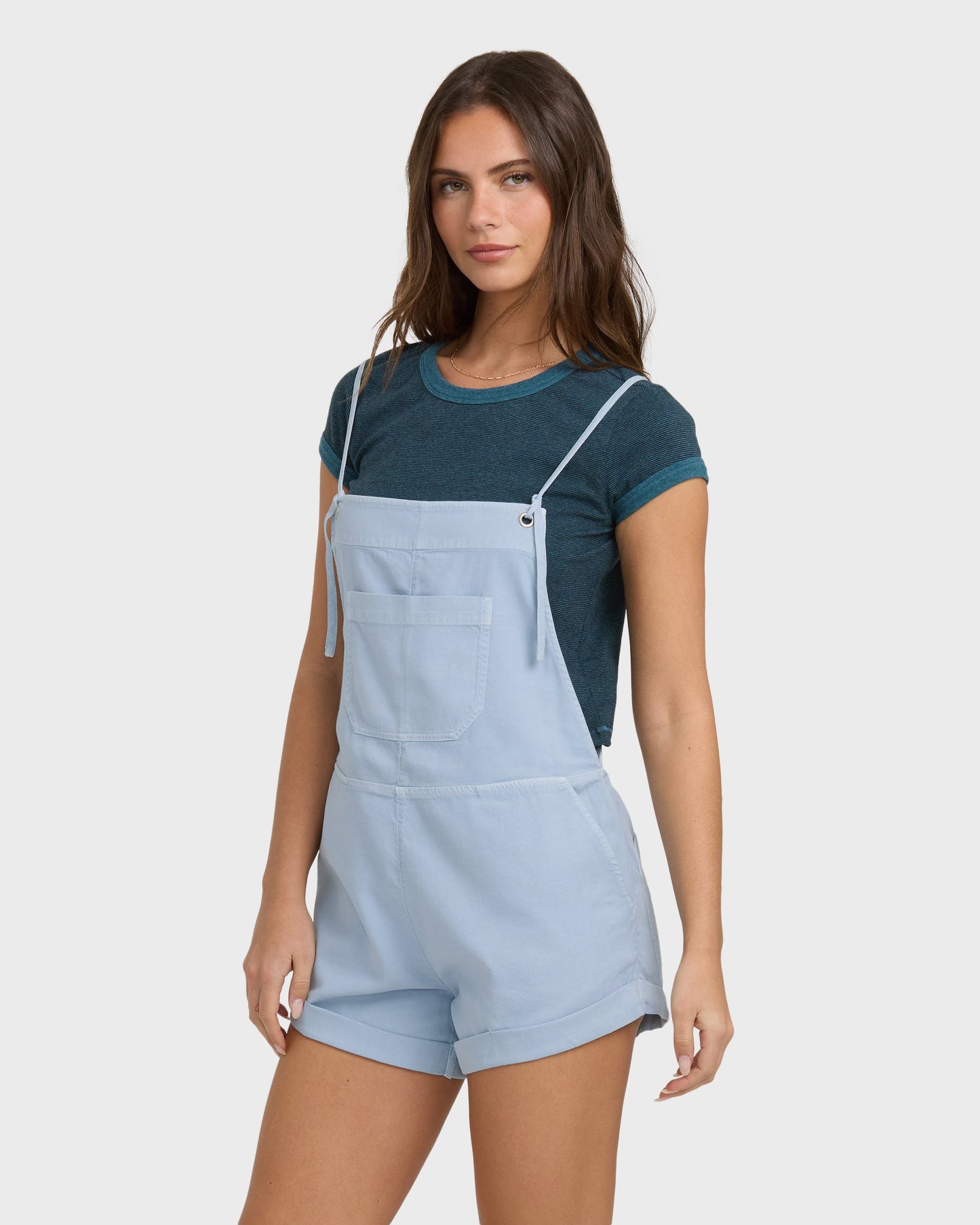 Wild Pursuit Romper - Washed Chambray
