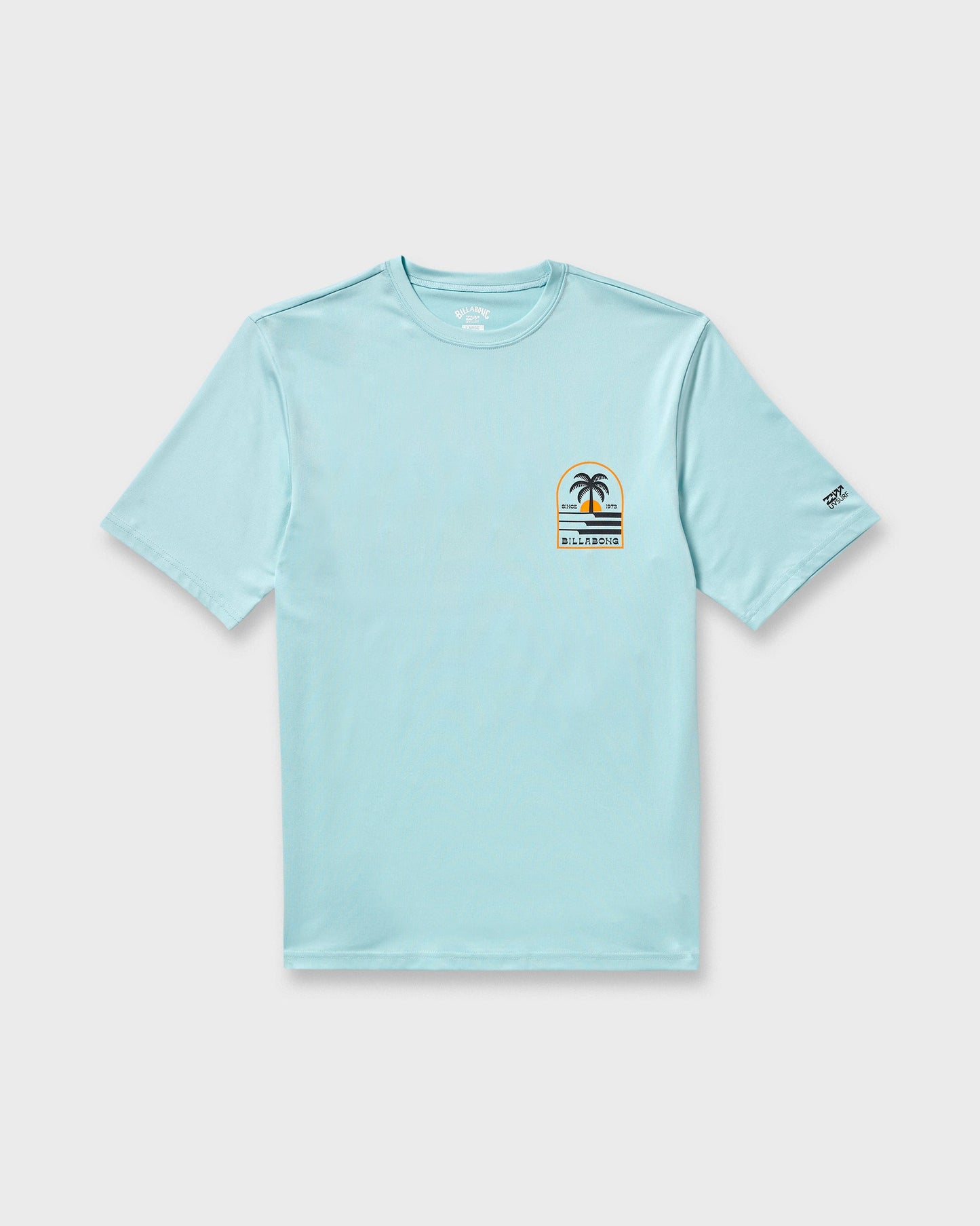 Portal Loose Fit Short Sleeve Surf Short Sleeve T-Shirt - Light Blue Heather