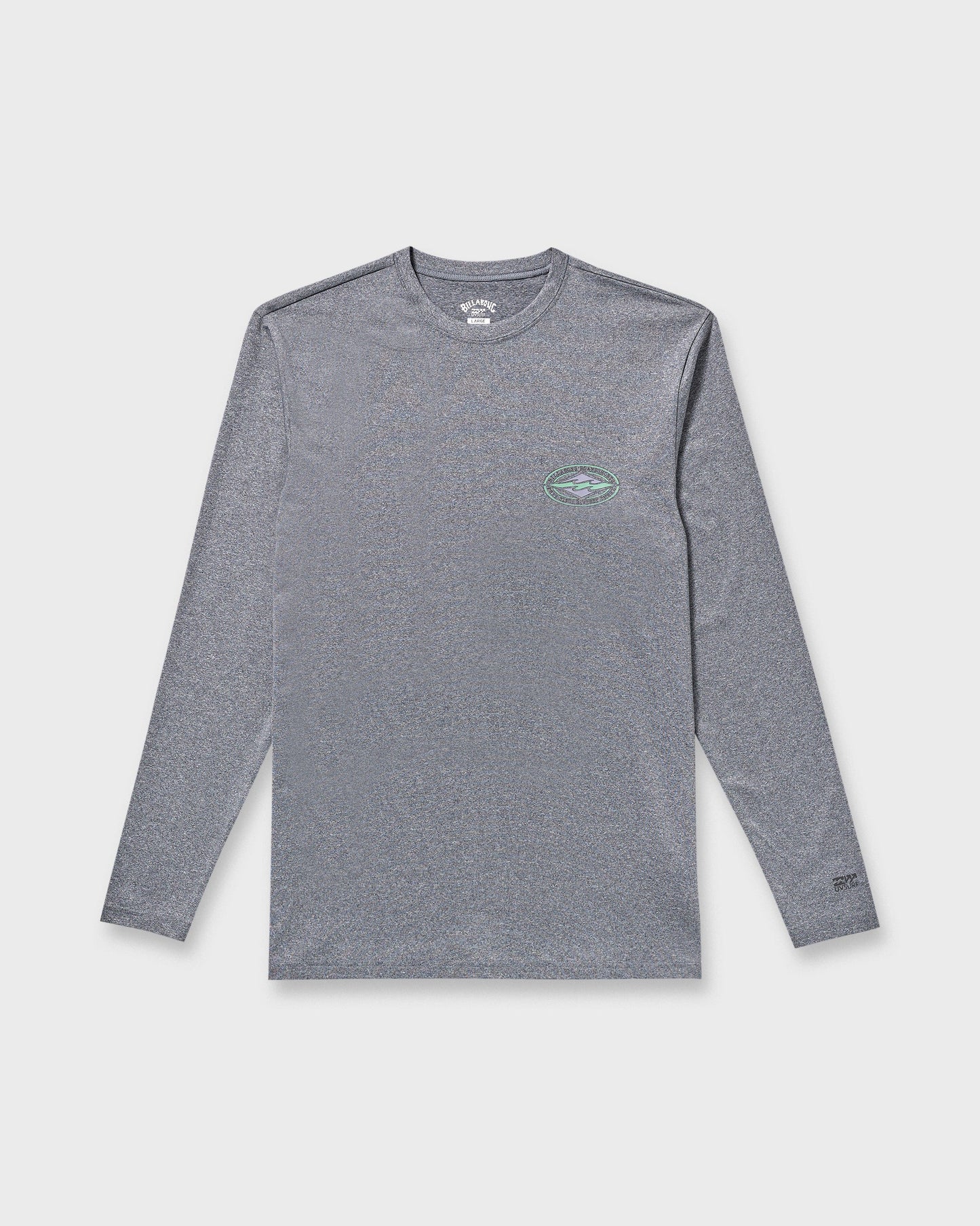 Diamond Vision Loose Fit Long Sleeve Surf T-Shirt - Grey Htr
