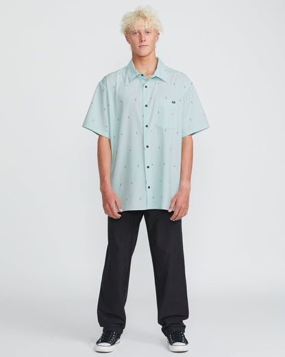 Surftrek Transit Short Sleeve Shirt - Dusty Blue