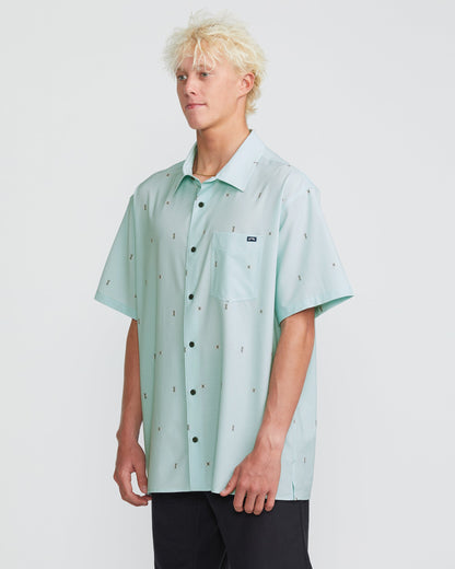 Surftrek Transit Short Sleeve Shirt - Dusty Blue