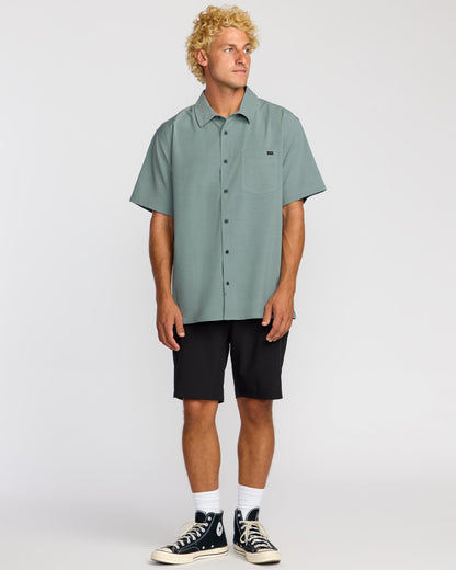 Surftrek Transit Short Sleeve Shirt - Sea Blue