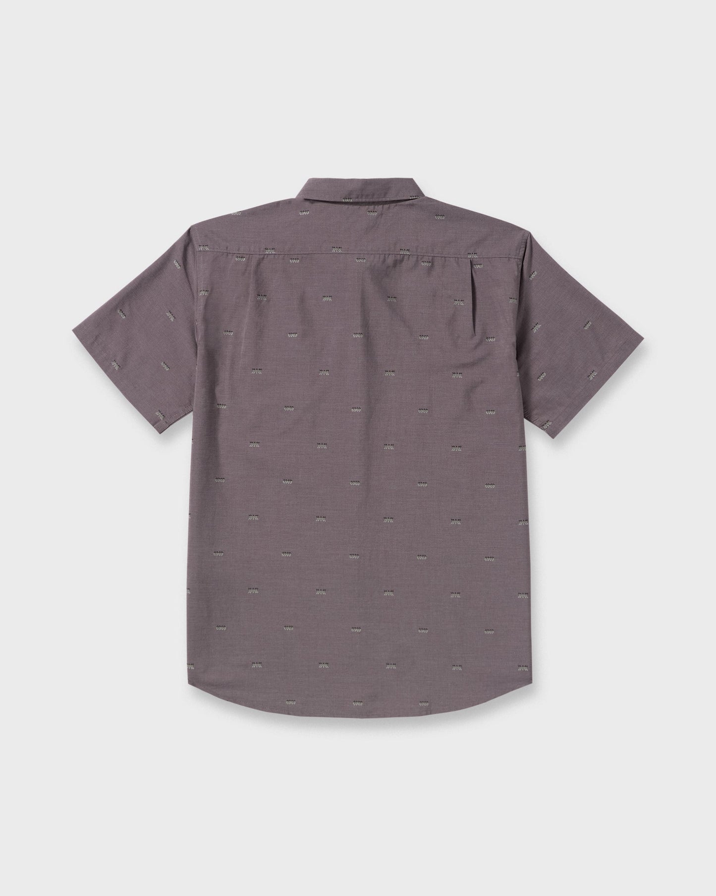 All Day Jacquard Short Sleeve Shirt - Gray Violet