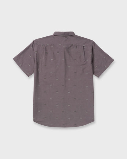All Day Jacquard Short Sleeve Shirt - Gray Violet