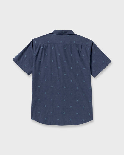 All Day Jacquard Short Sleeve Shirt - Midnight