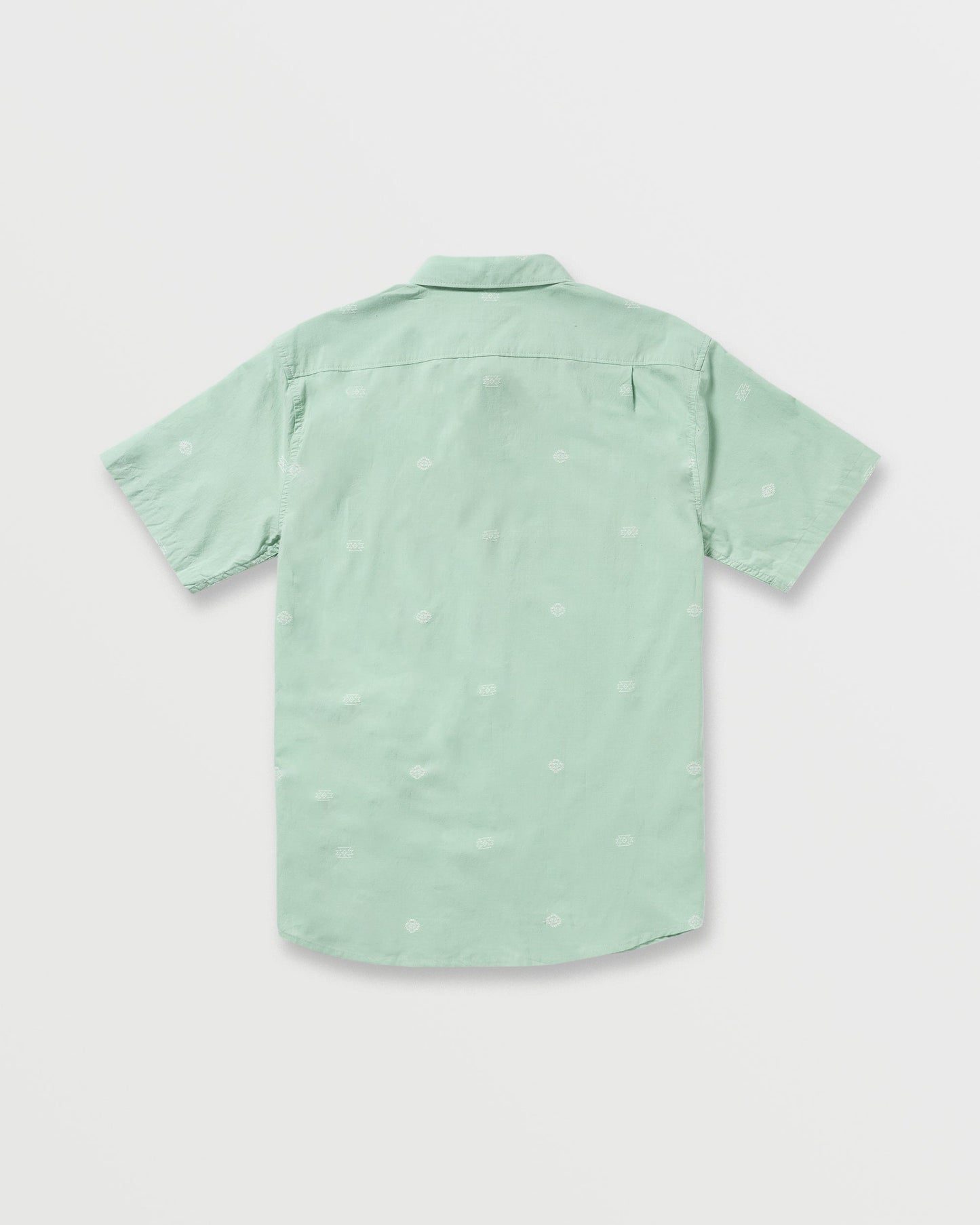 All Day Jacquard Short Sleeve Shirt - Seafoam