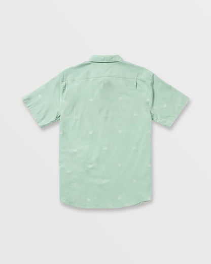 All Day Jacquard Short Sleeve Shirt - Seafoam