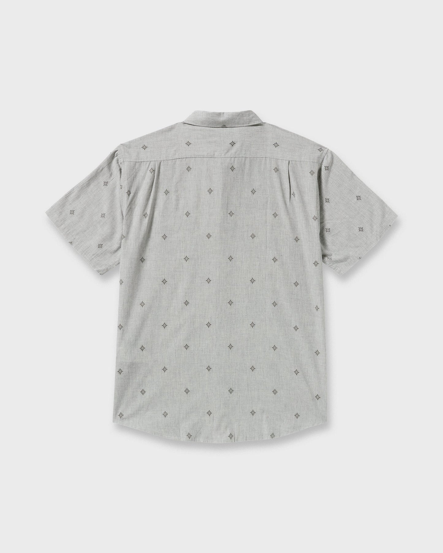 All Day Jacquard Short Sleeve Shirt - Silver