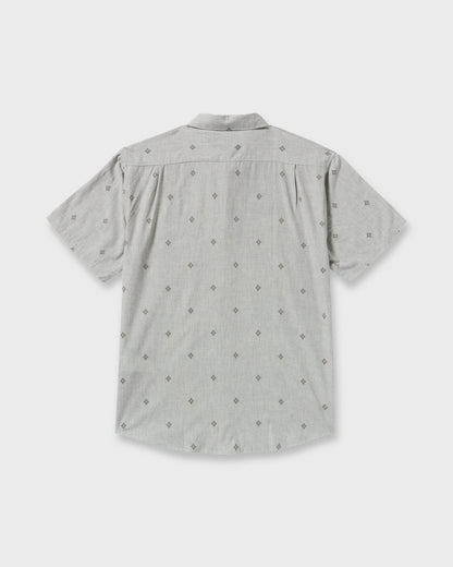 All Day Jacquard Short Sleeve Shirt - Silver