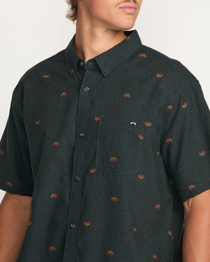 All Day Jacquard Short Sleeve Shirt - Stealth
