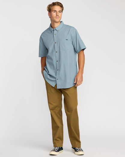 All Day Short Sleeve Shirt - Steel Blue