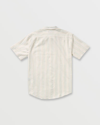 All Day Stripe Short Sleeve Shirt - Off White