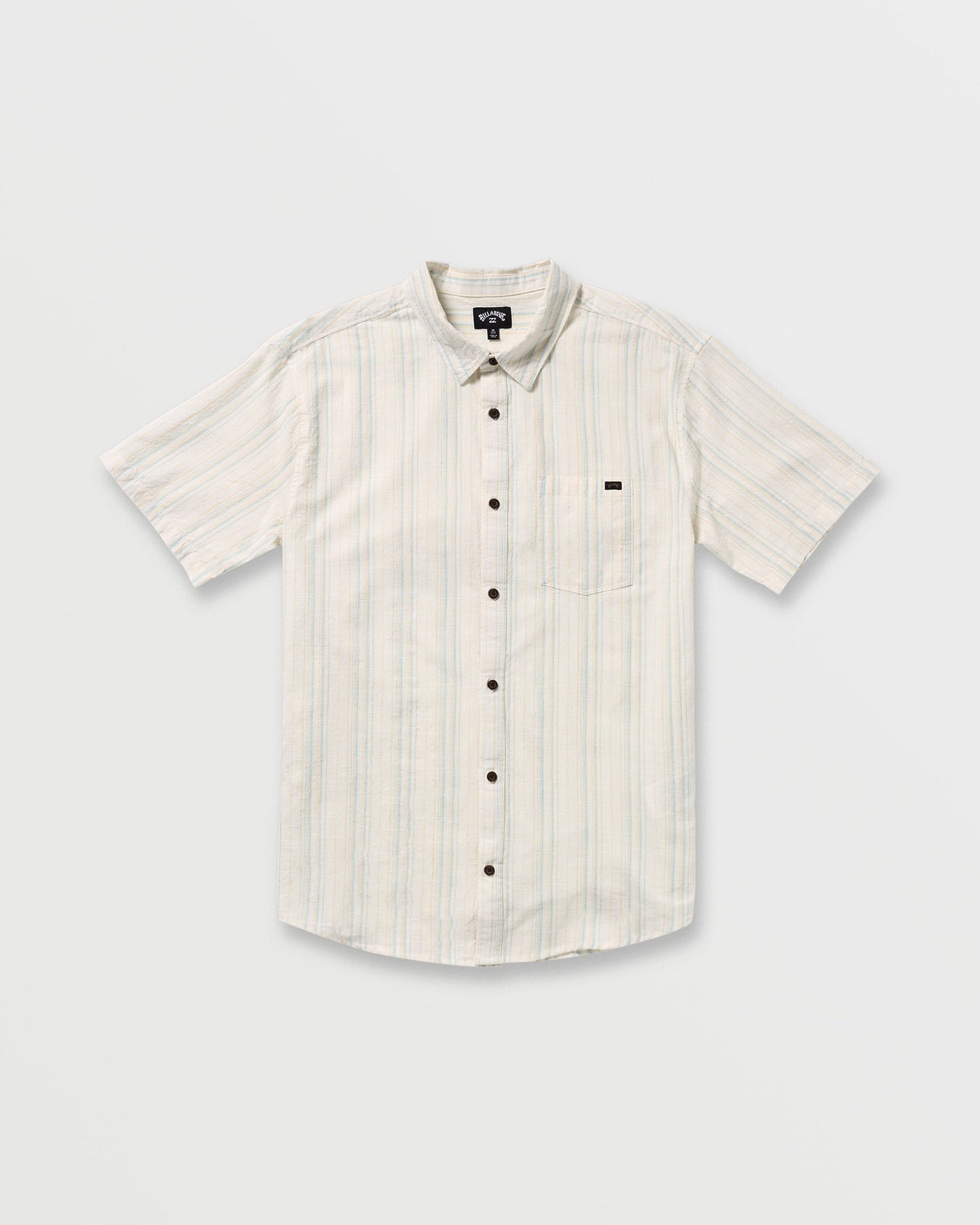 All Day Stripe Short Sleeve Shirt - Off White