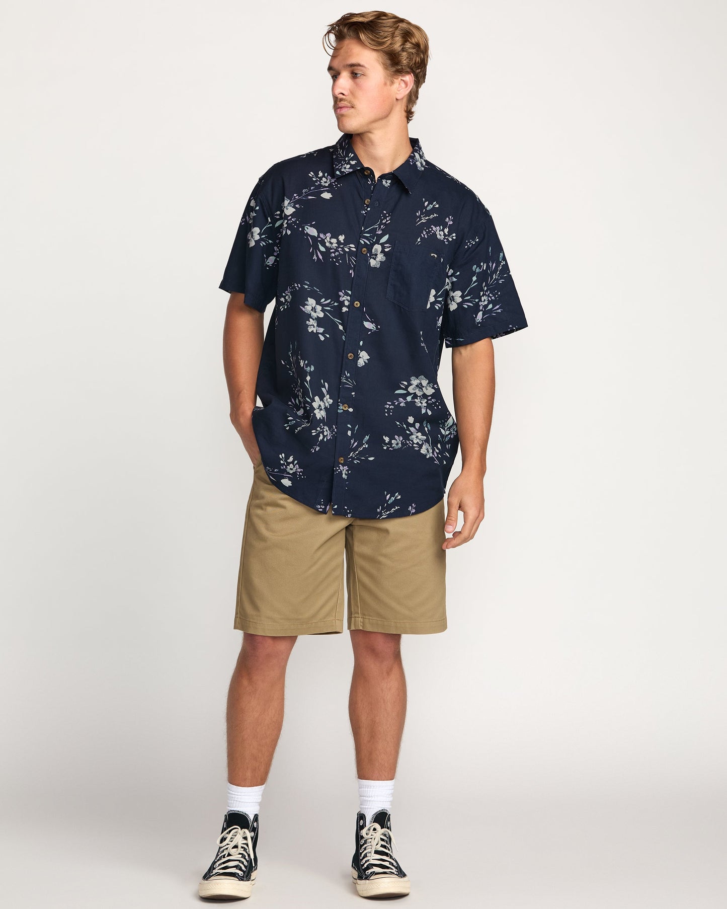 Sundays Short Sleeve Shirt - Dark Navy