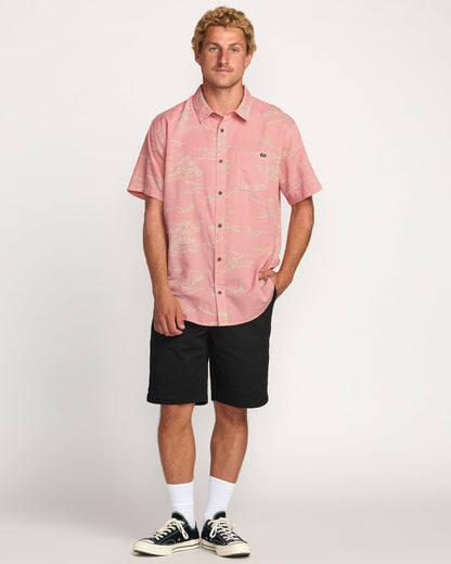 Sundays Short Sleeve Shirt - Dust Red