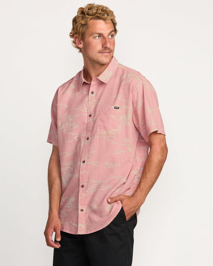 Sundays Short Sleeve Shirt - Dust Red