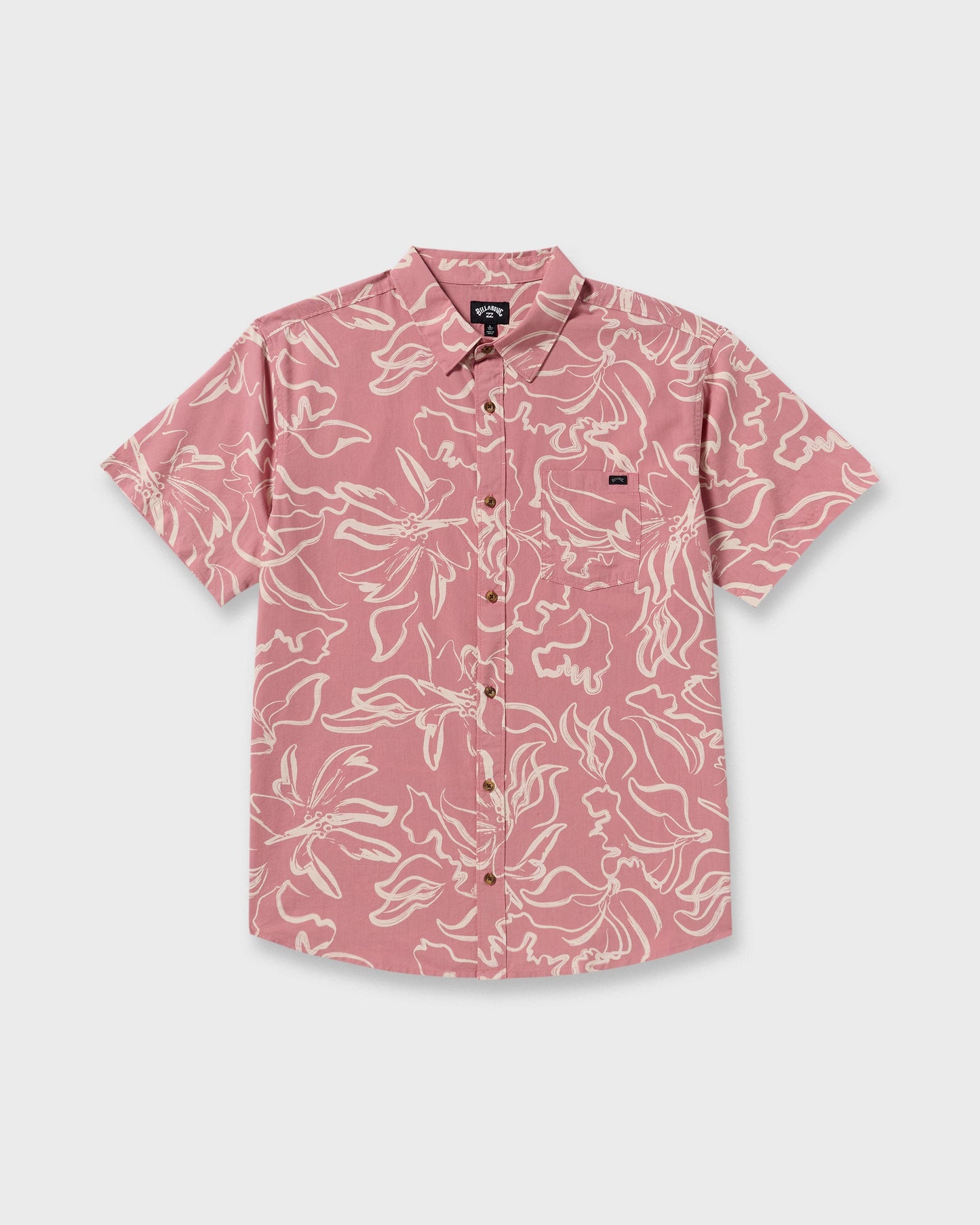 Sundays Short Sleeve Shirt - Faded Rose