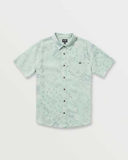 Sundays Short Sleeve Shirt - Mist Green