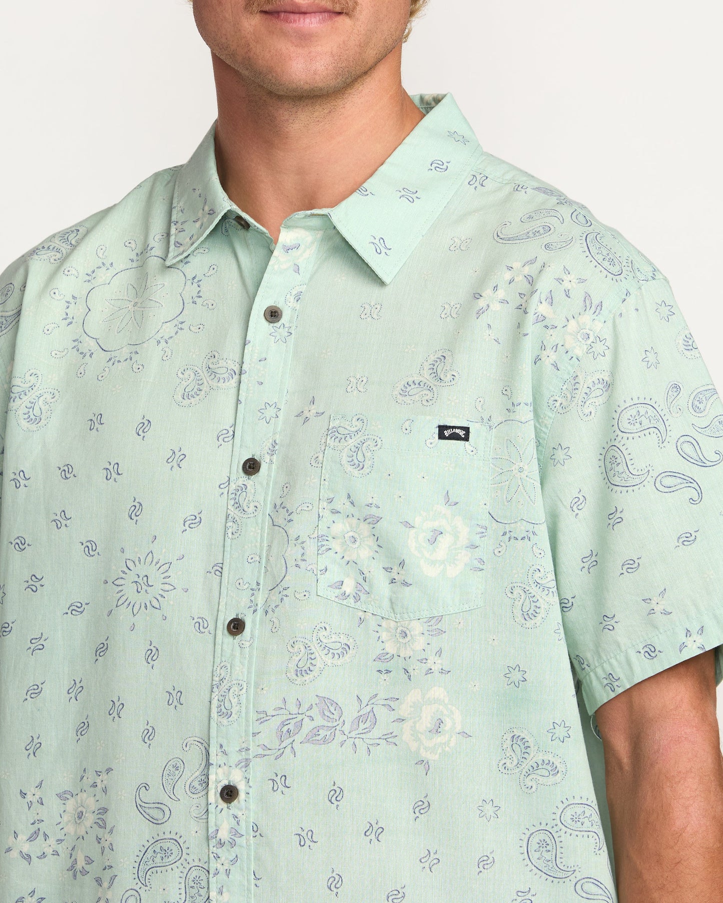 Sundays Short Sleeve Shirt - Mist Green