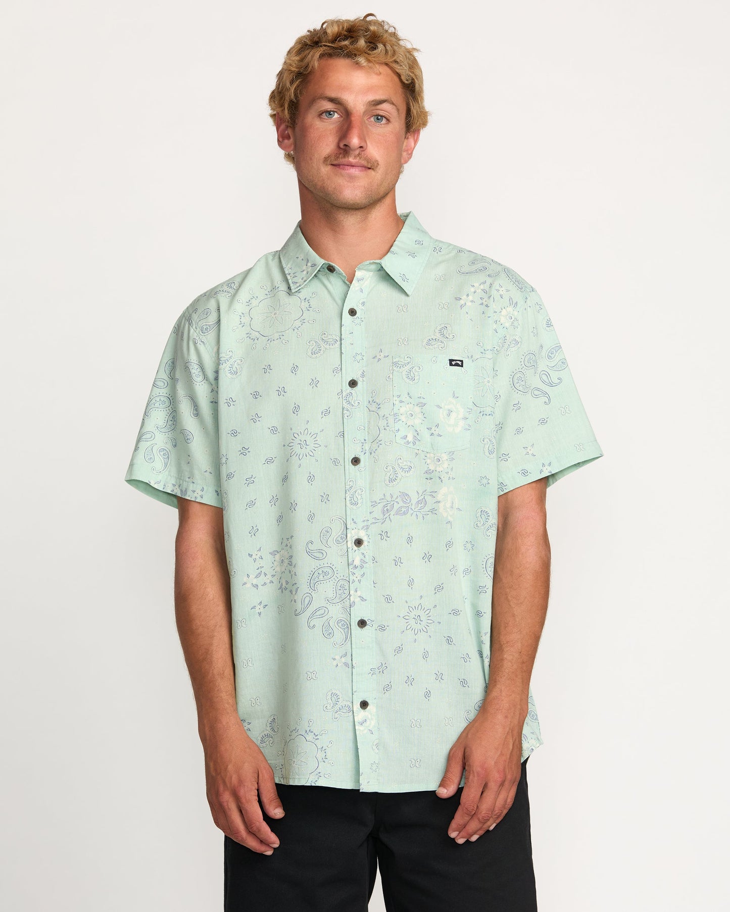 Sundays Short Sleeve Shirt - Mist Green