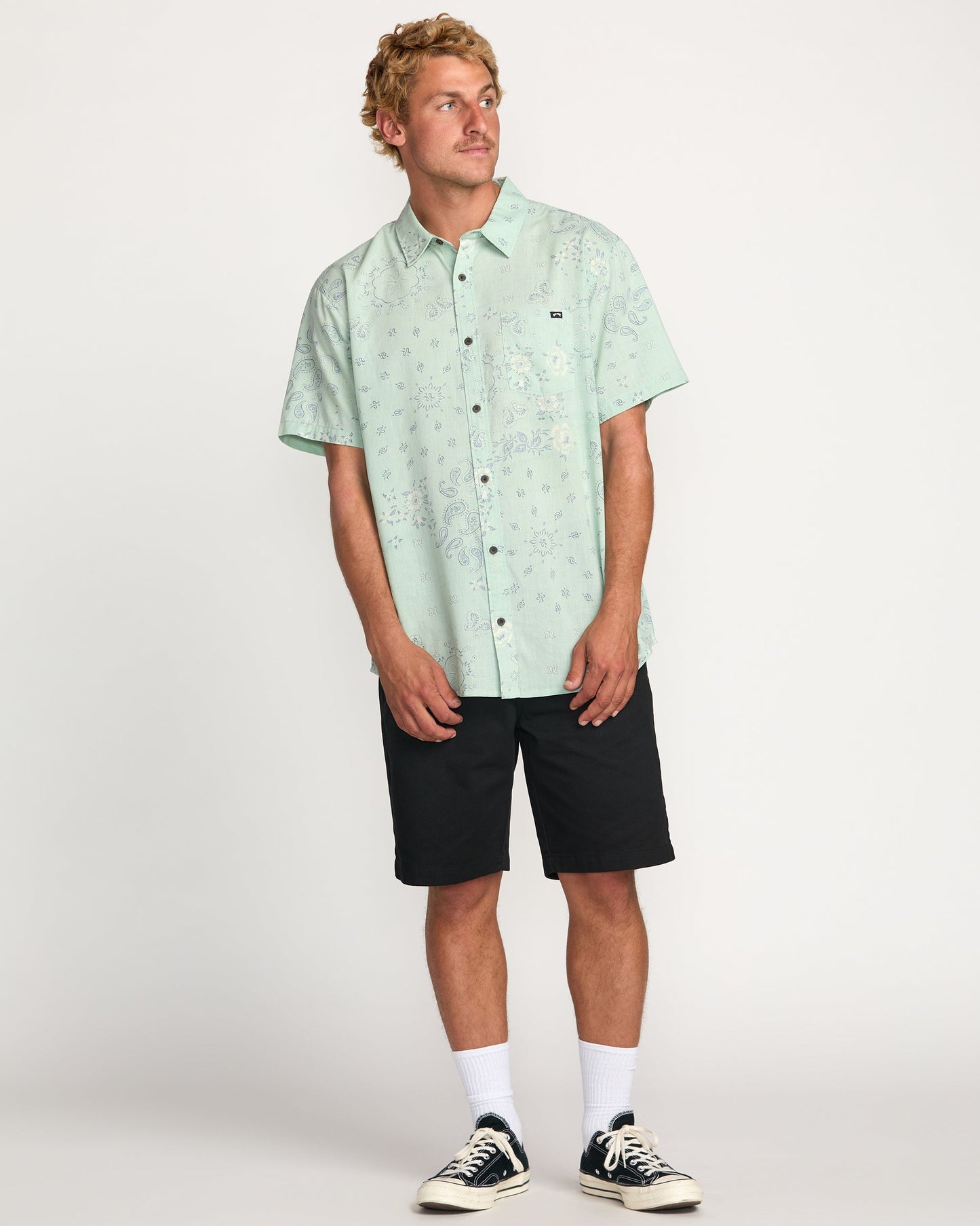 Sundays Short Sleeve Shirt - Mist Green