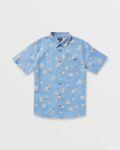 Sundays Mini Short Sleeve Shirt - Carolina Blue
