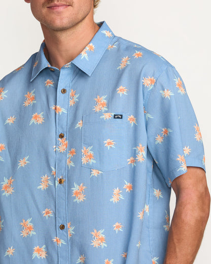 Sundays Mini Short Sleeve Shirt - Carolina Blue