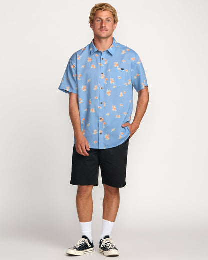 Sundays Mini Short Sleeve Shirt - Carolina Blue