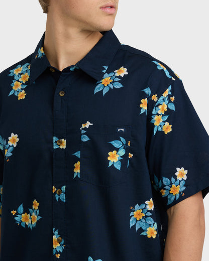 Sundays Mini Short Sleeve Shirt - Navy