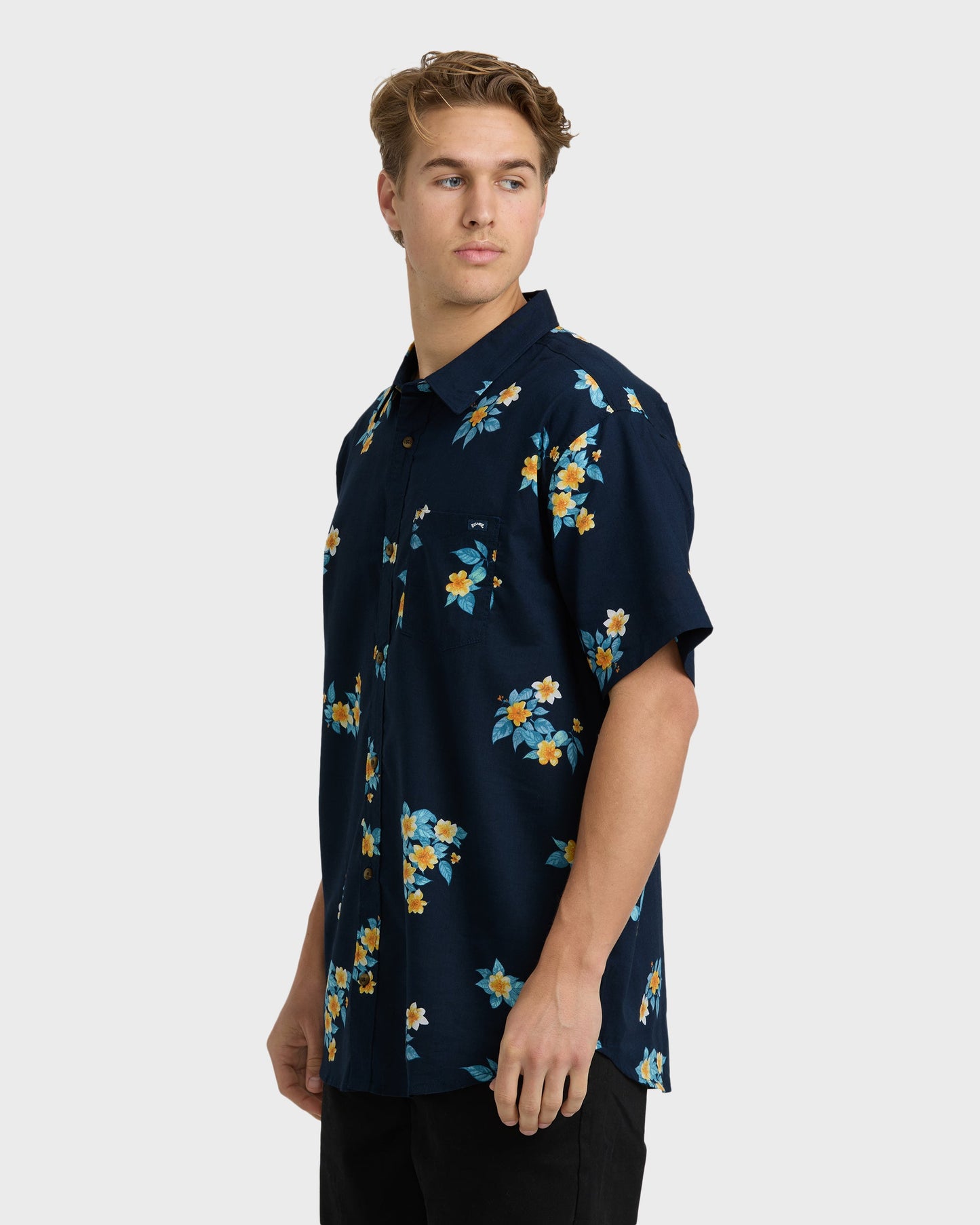 Sundays Mini Short Sleeve Shirt - Navy