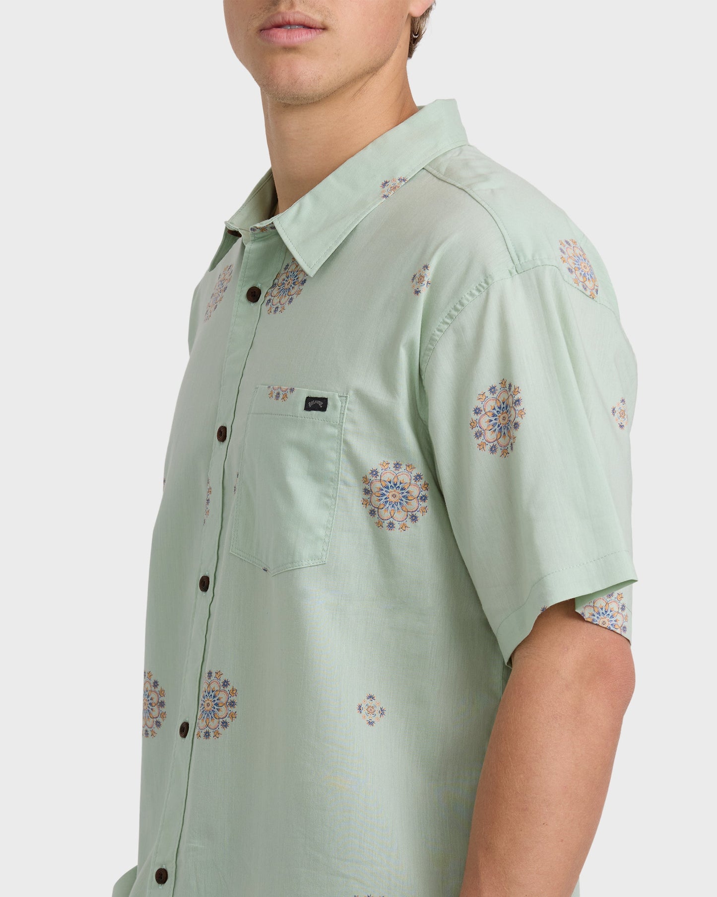Sundays Mini Short Sleeve Shirt - Seafoam