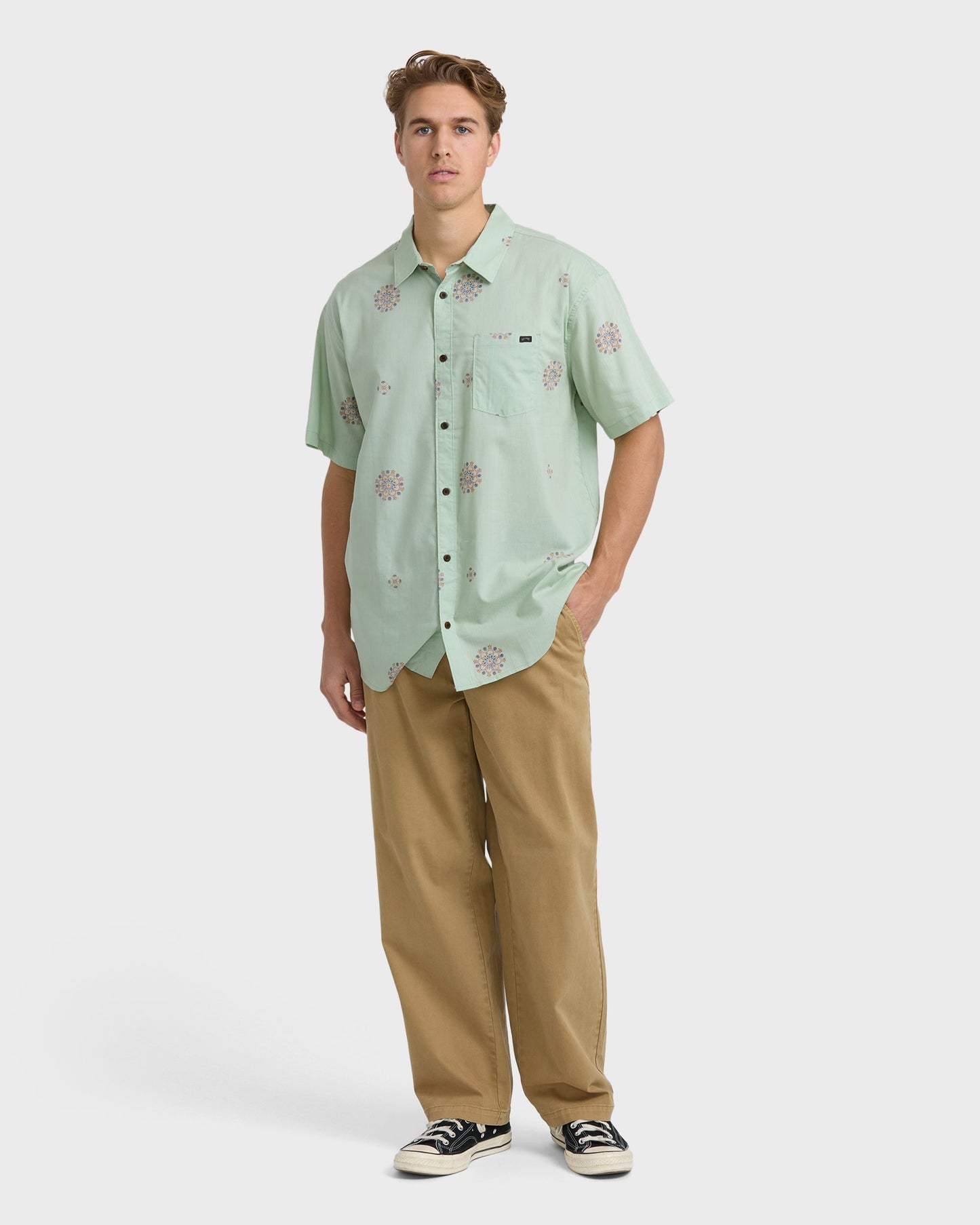 Sundays Mini Short Sleeve Shirt - Seafoam