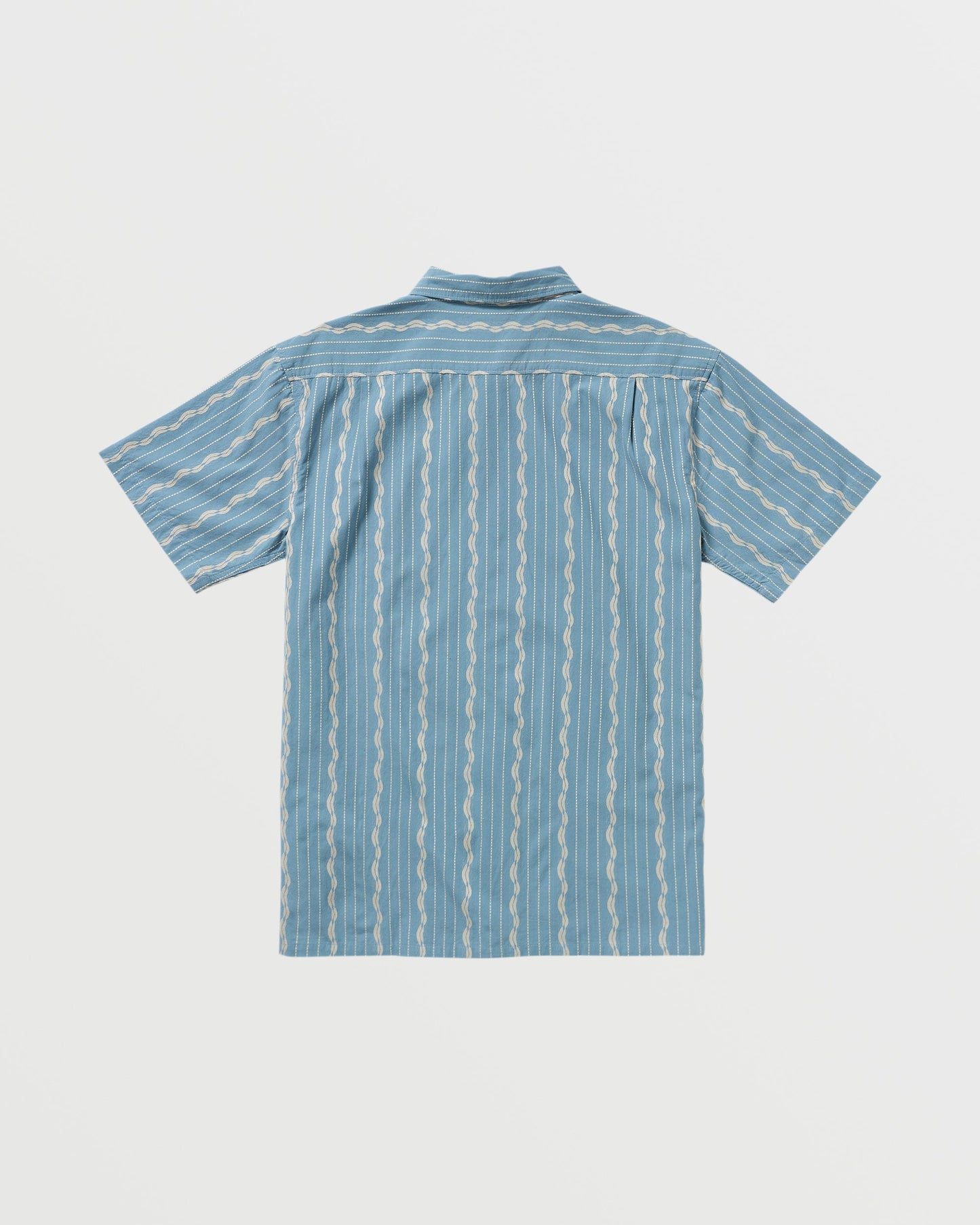 Sundays Jacquard Short Sleeve Shirt - Carolina Blue
