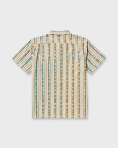 Sundays Jacquard Short Sleeve Shirt - Cream