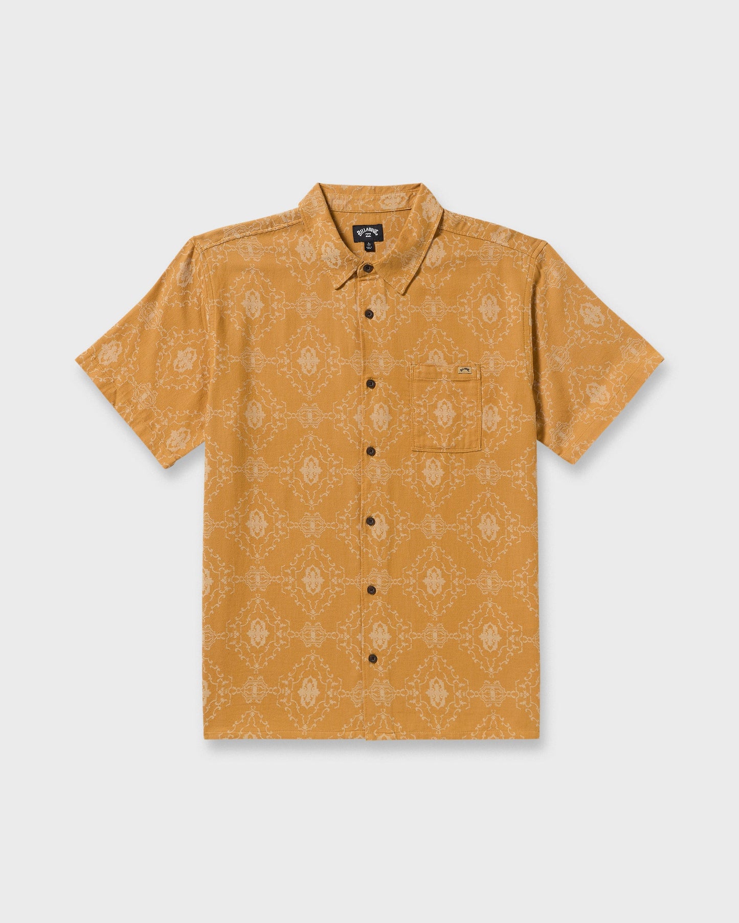 Sundays Jacquard Short Sleeve Shirt - Golden Haze
