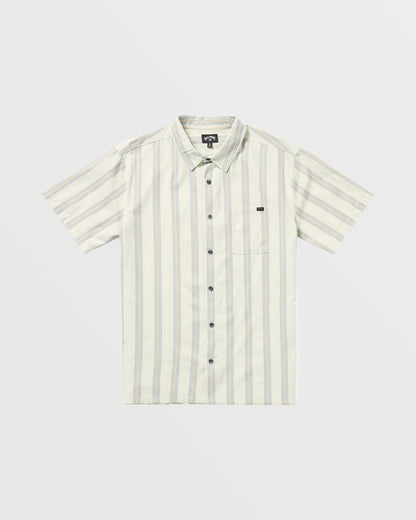 Sundays Jacquard Short Sleeve Shirt - Silver
