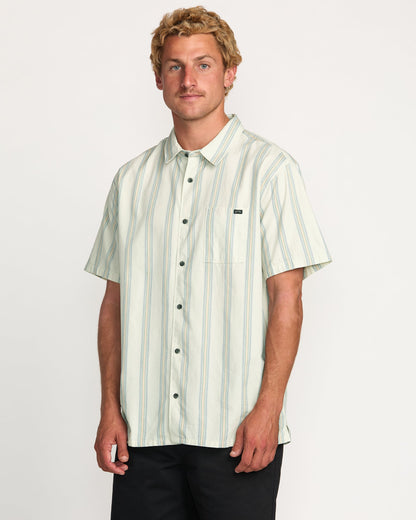 Sundays Jacquard Short Sleeve Shirt - Silver