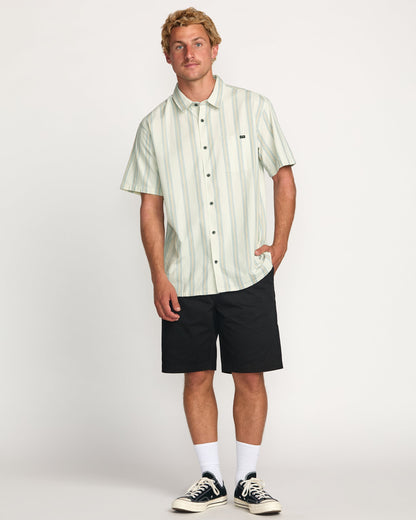 Sundays Jacquard Short Sleeve Shirt - Silver