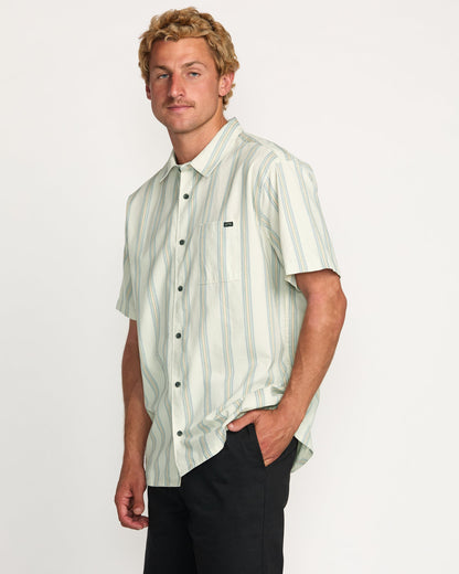 Sundays Jacquard Short Sleeve Shirt - Silver