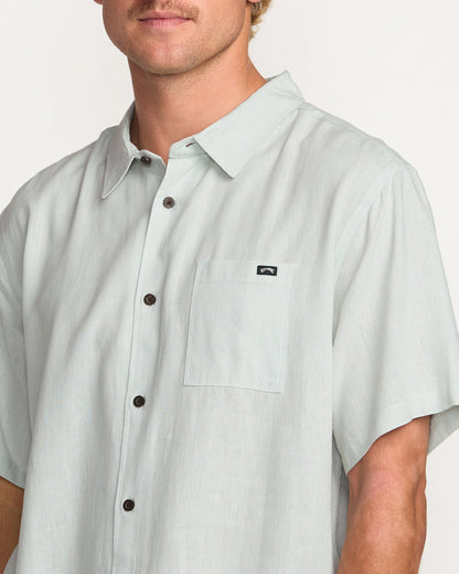 Ricardo Short Sleeve Shirt - Ash Blue