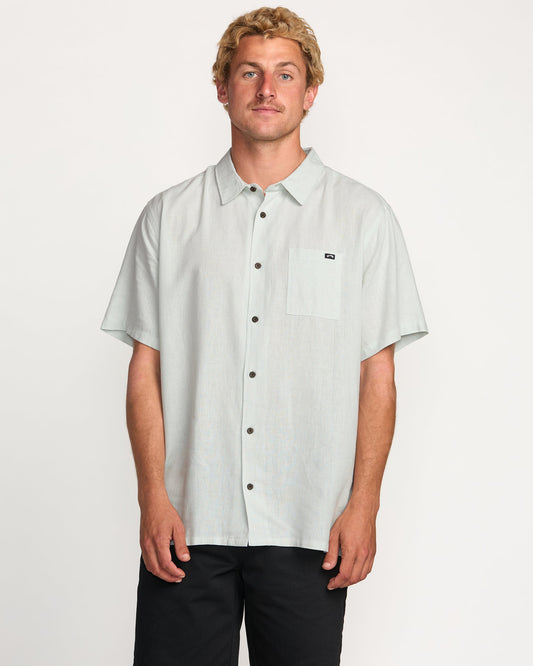 Ricardo Short Sleeve Shirt - Ash Blue