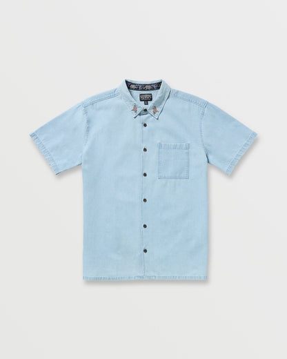 Occy Short Sleeve Shirt - Cloud Blue