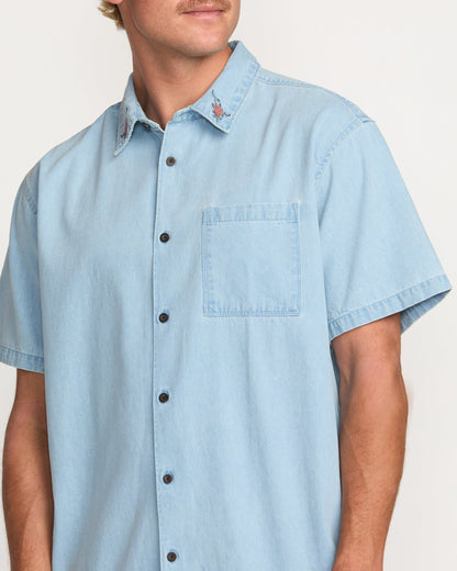 Occy Short Sleeve Shirt - Cloud Blue